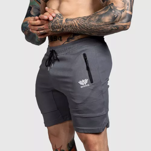Sportos short Iron Aesthetics Lightning, sötétszürke