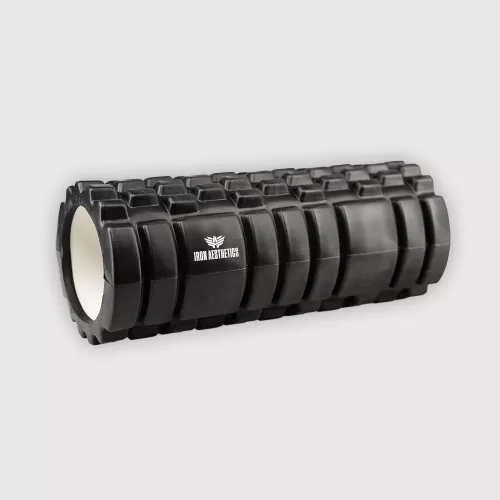 Masszázshenger Iron Aesthetics Fitness Roller, fekete