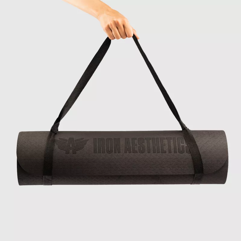 Tornaszőnyeg Iron Aesthetics Yoga Mat, fekete-6
