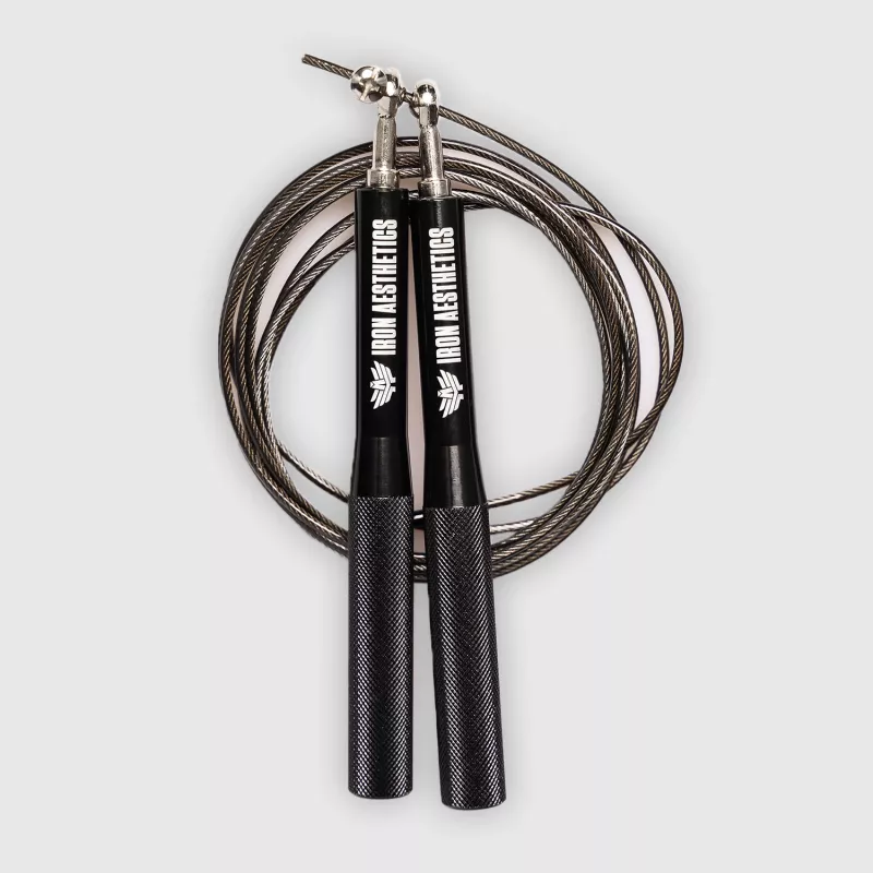 Ugrálókötél Iron Aesthetics Metal Speed Rope, fekete-1