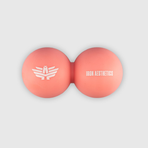 Masszázslabda Iron Aesthetics DuoRoll Ball, rózsaszín