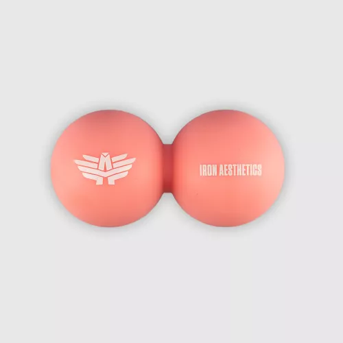 Masszázslabda Iron Aesthetics DuoRoll Ball, rózsaszín