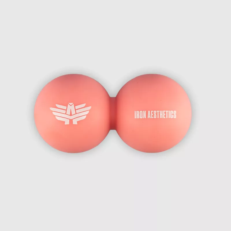 Masszázslabda Iron Aesthetics DuoRoll Ball, rózsaszín-1