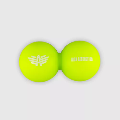Masszázslabda Iron Aesthetics DuoRoll Ball, zöld