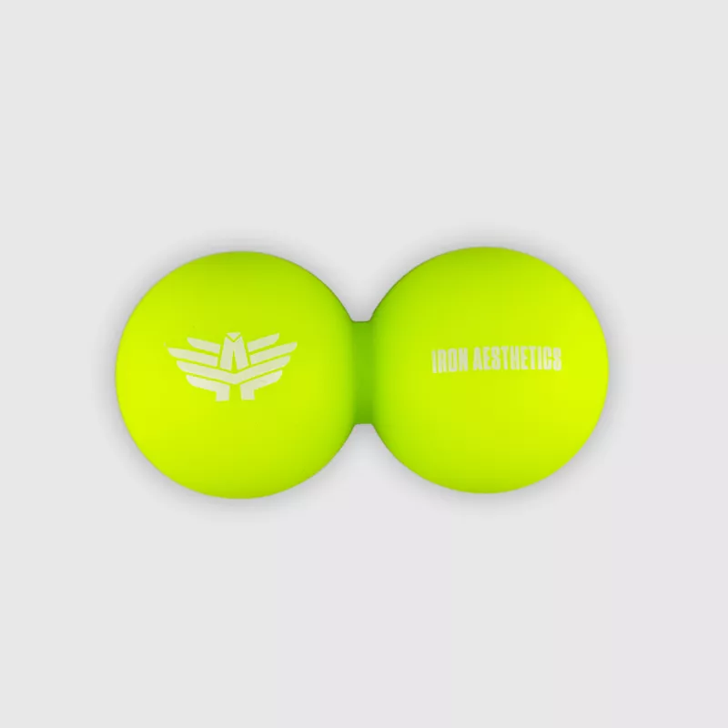 Masszázslabda Iron Aesthetics DuoRoll Ball, zöld-1