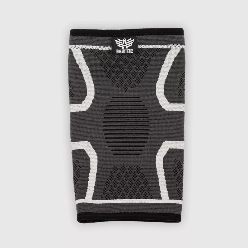 Kompressziós térdbandázs Iron Aesthetics KneeFit, szürke-2