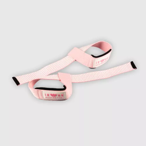Gurtni csúszásgátlóval Iron Aesthetics Grip Straps, rózsaszín