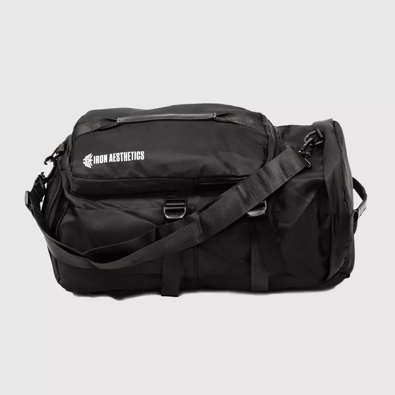 Sporttáska Iron Aesthetics Portable 2in1, fekete-2