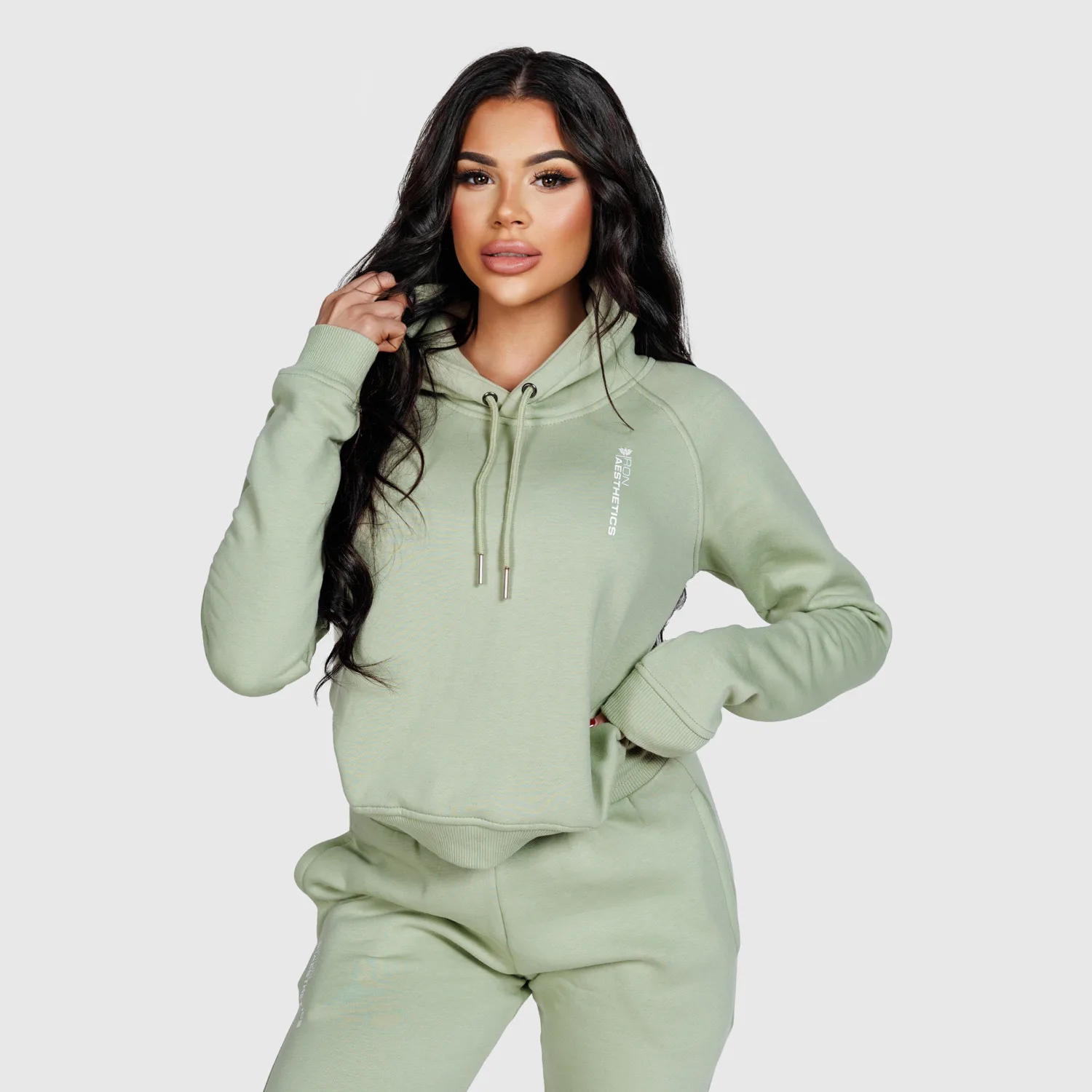 Női sportpulóver Iron Aesthetics Comfy, zöld-1
