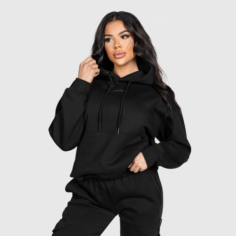 Női pulóver Iron Aesthetics Cargo, fekete · záber 7