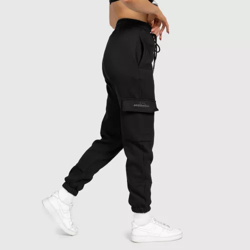 Női melegítőnadrág Iron Aesthetics Cargo, fekete