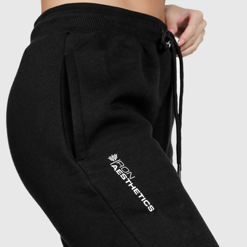 Női sportos melegítőnadrág Iron Aesthetics Comfy, fekete · záber 7