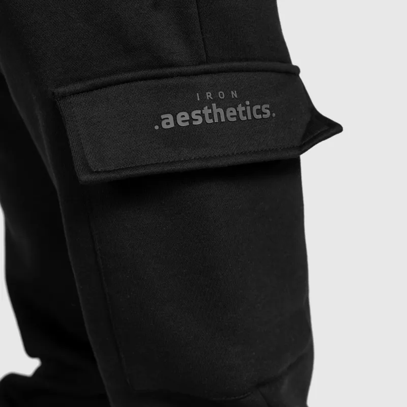 Női oversize szett Iron Aesthetics Cargo, fekete-11