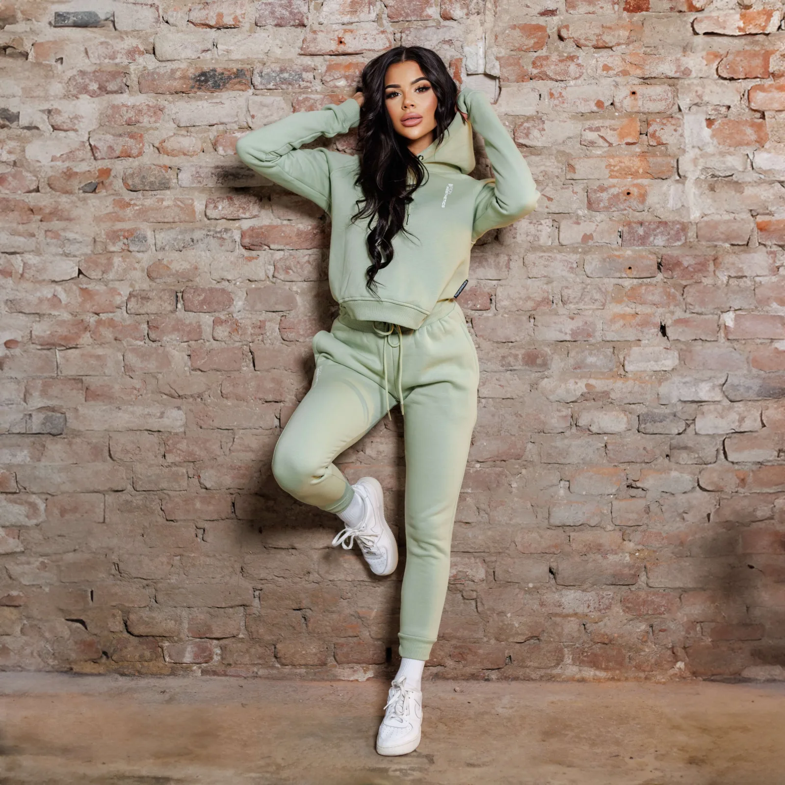 Női sportszett Iron Aesthetics Comfy, zöld-1