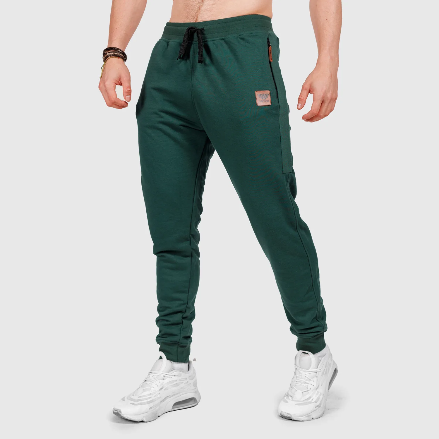 Férfi melegítőnadrág Iron Aesthetics Grade, zöld-1