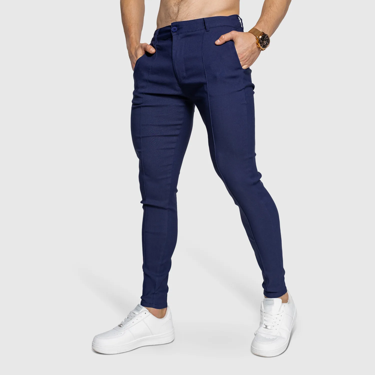 Sztreccs nadrág Iron Aesthetics Excellence, navy-1