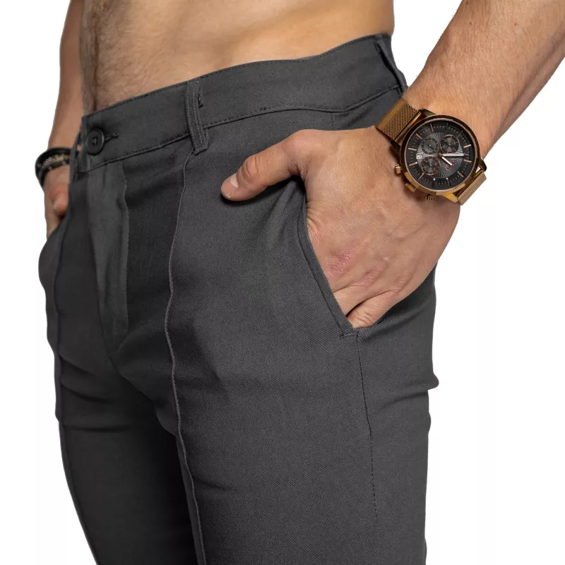 Sztreccs nadrág Iron Aesthetics Excellence, szürke-10