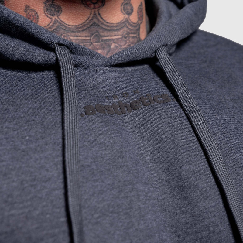 Oversize pulóver Iron Aesthetics Cozy, szürke · záber 6