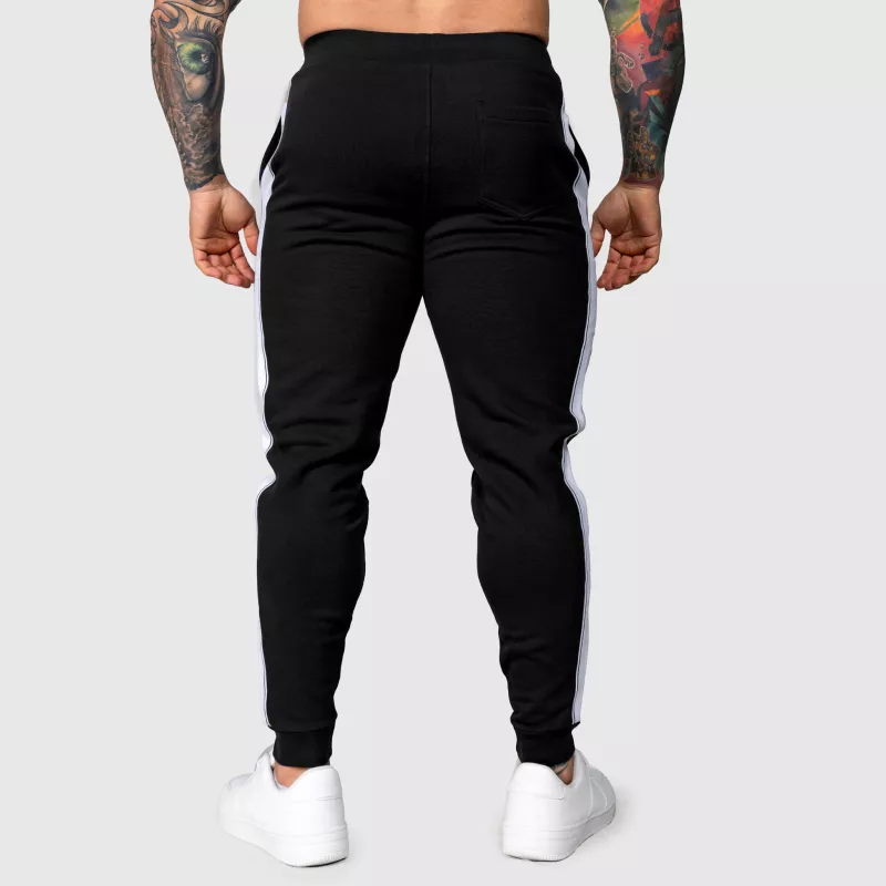 Jogger melegítőnadrág Iron Aesthetics Strips, fekete-3