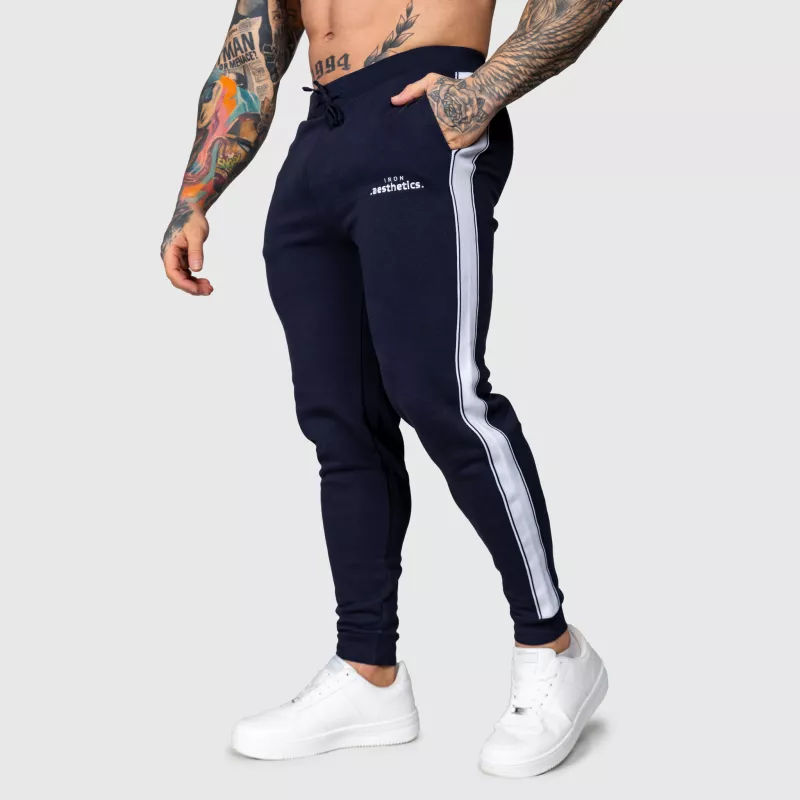Jogger melegítőnadrág Iron Aesthetics Strips, navy-4