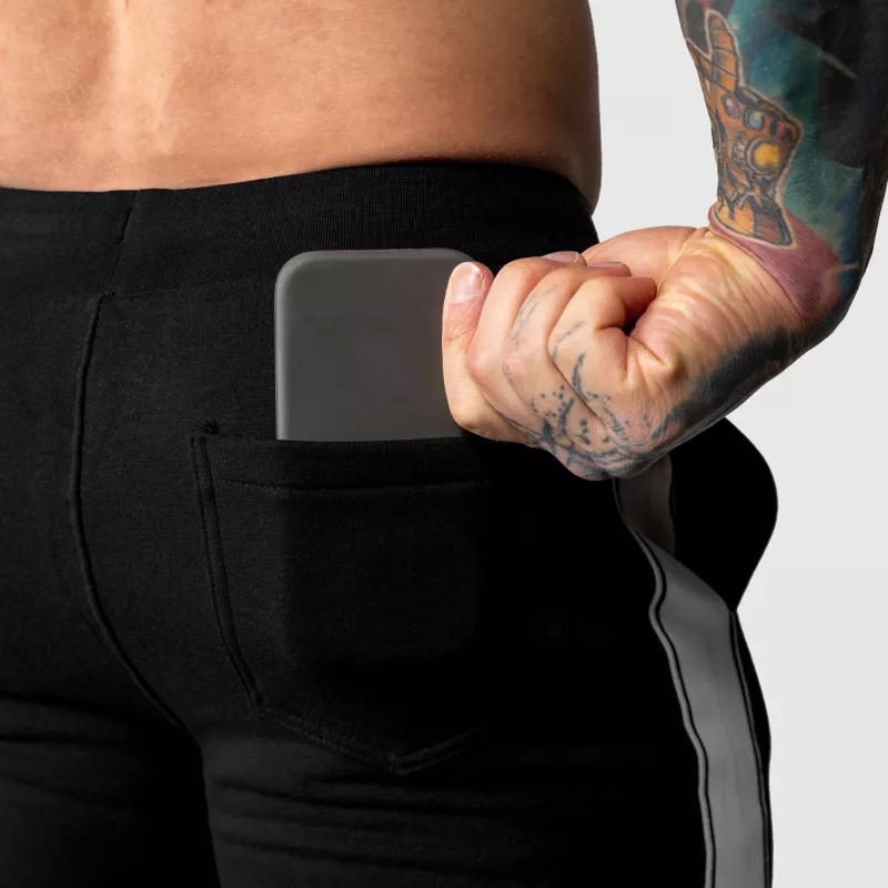 Jogger melegítőnadrág Iron Aesthetics Strips, fekete-10