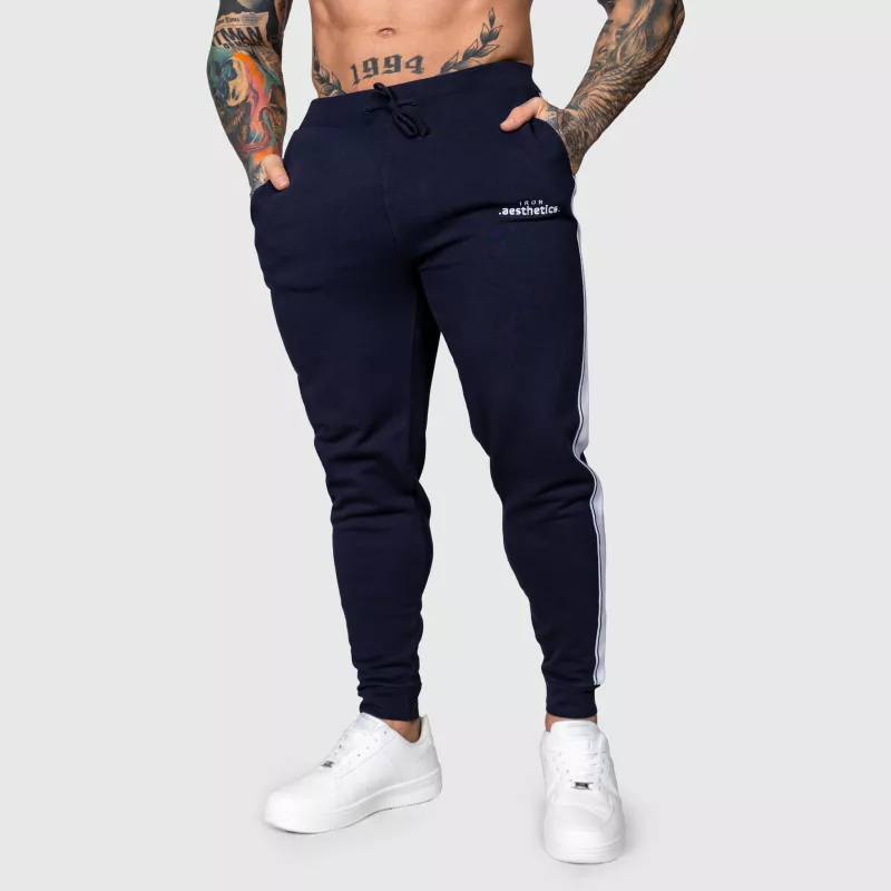 Jogger melegítőnadrág Iron Aesthetics Strips, navy-5