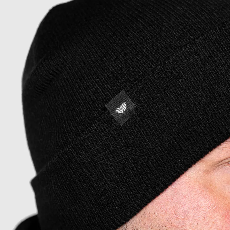 Téli beanie sapka Iron Aesthetics Topper, fekete-6