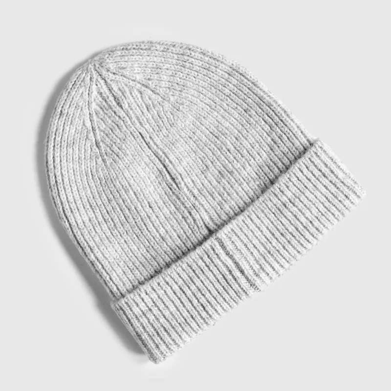 Klasszikus kötött sapka Iron Aesthetics Snug, szürke-6