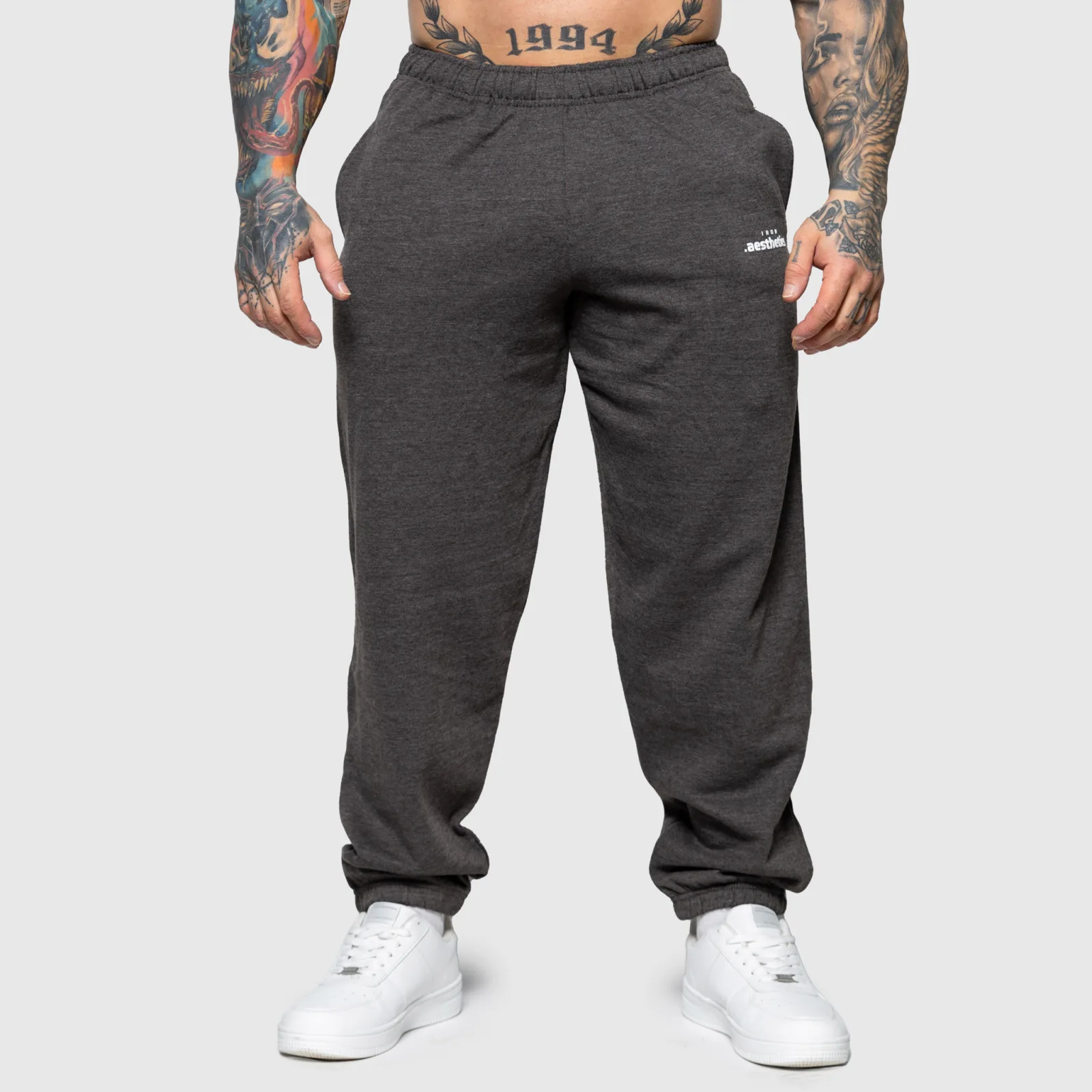 Oversized melegítőnadrág Iron Aesthetics Relaxed, charcoal-1