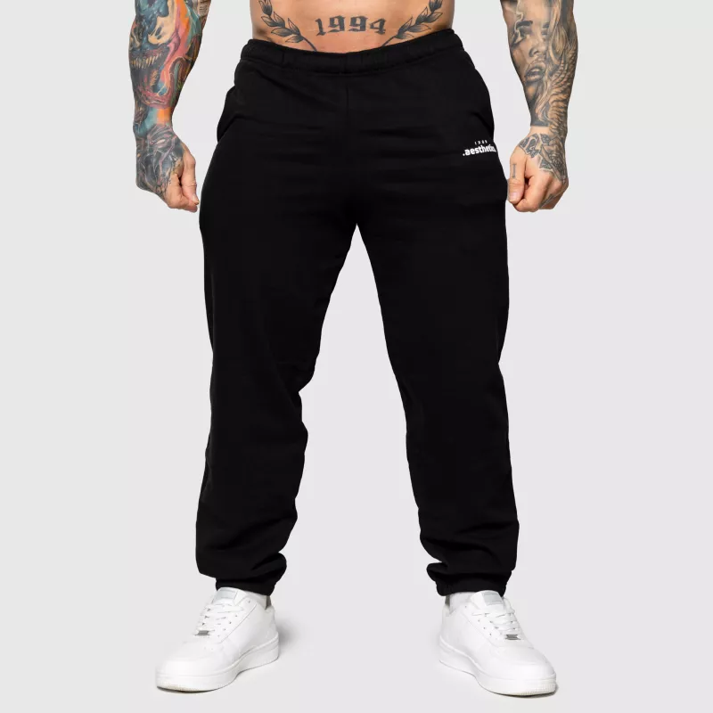 Oversized melegítőnadrág Iron Aesthetics Relaxed, fekete-1