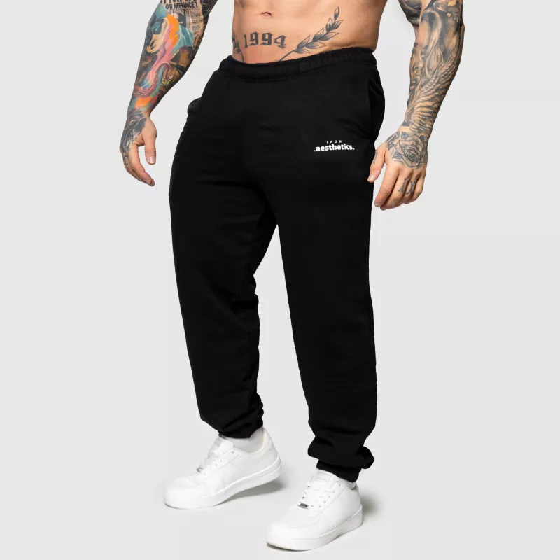 Oversized melegítőnadrág Iron Aesthetics Relaxed, fekete-2