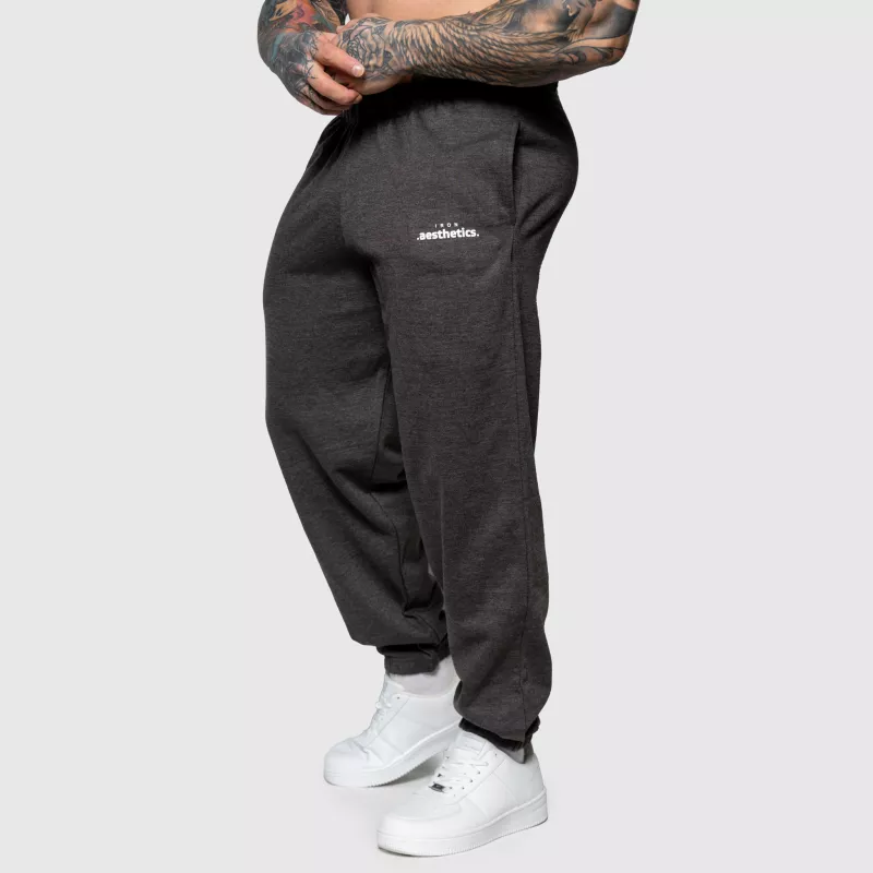 Oversized melegítőnadrág Iron Aesthetics Relaxed, charcoal-4