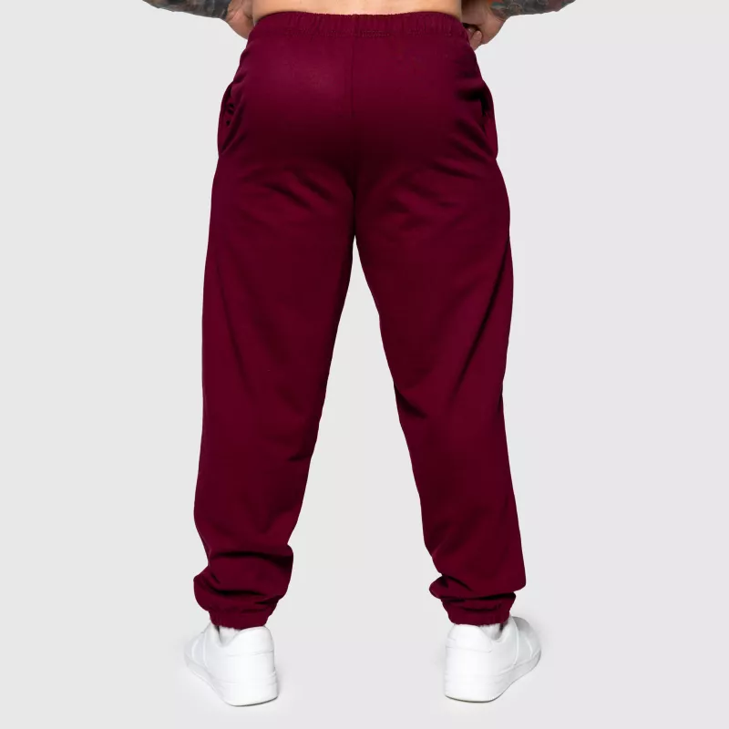 Oversized melegítőnadrág Iron Aesthetics Relaxed, bordó-3