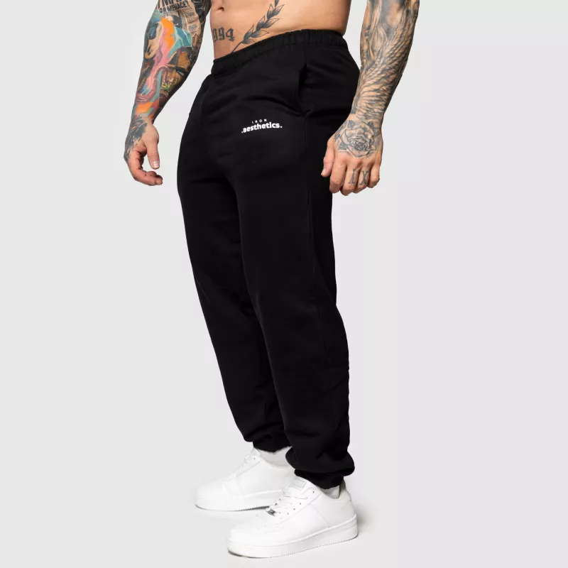 Oversized melegítőnadrág Iron Aesthetics Relaxed, fekete-5
