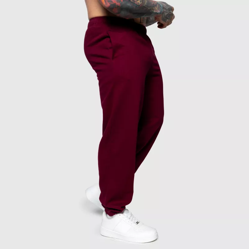 Oversized melegítőnadrág Iron Aesthetics Relaxed, bordó-6