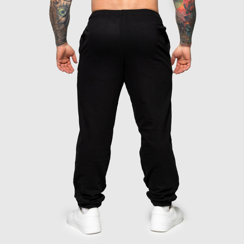 Oversized melegítőnadrág Iron Aesthetics Relaxed, fekete · záber 6