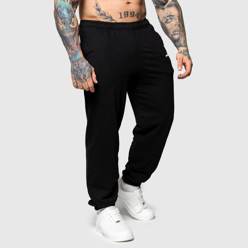 Oversized melegítőnadrág Iron Aesthetics Relaxed, fekete · záber 7