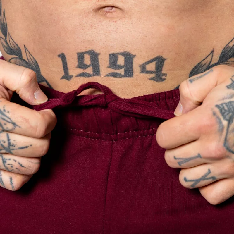 Oversized melegítőnadrág Iron Aesthetics Relaxed, bordó-9