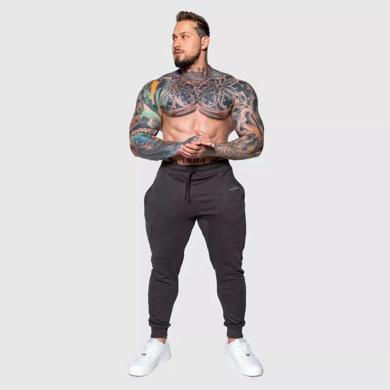 Férfi sportos melegítőnadrág Iron Aesthetics Flexi, sötétszürke-7