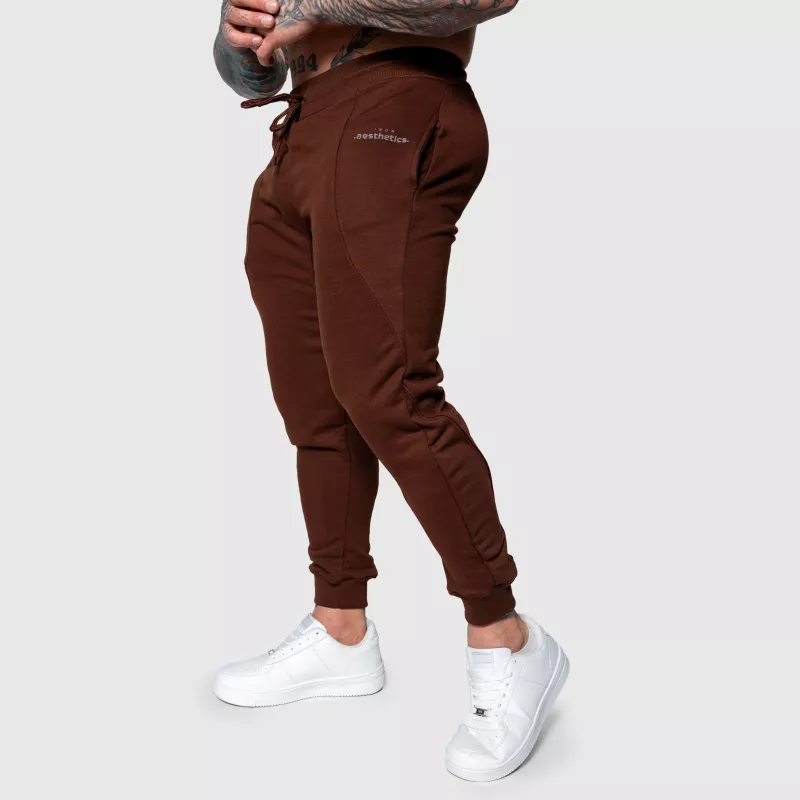 Férfi sportos melegítőnadrág Iron Aesthetics Flexi, barna-5