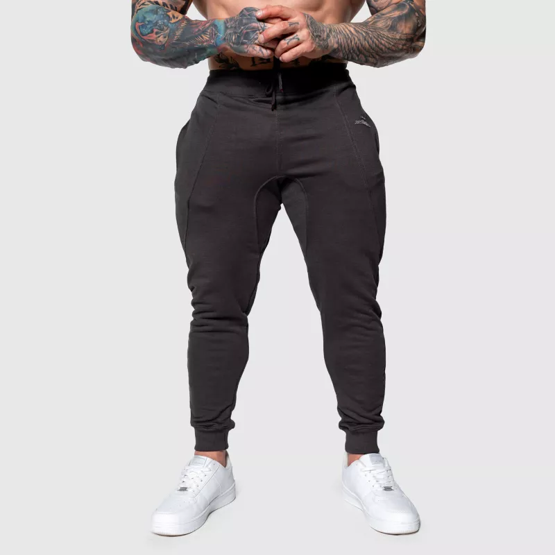 Férfi sportos melegítőnadrág Iron Aesthetics Flexi, sötétszürke-5