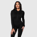 Női bordázott  overál Iron Aesthetics Rib Lady, fekete