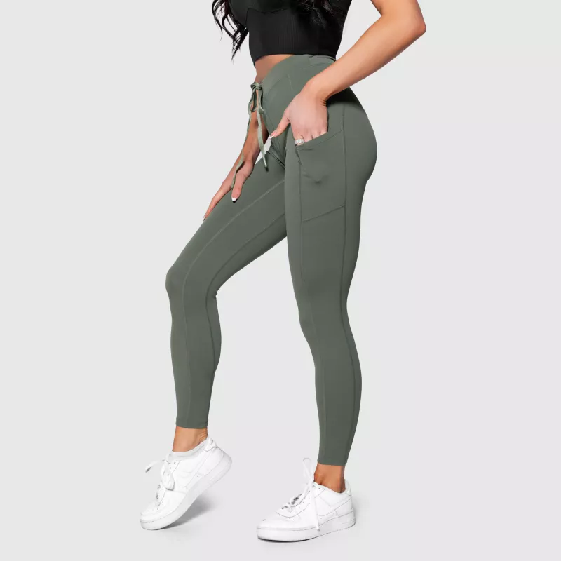 Sportleggings zsebekkel Iron Aesthetics Active, zöld-1