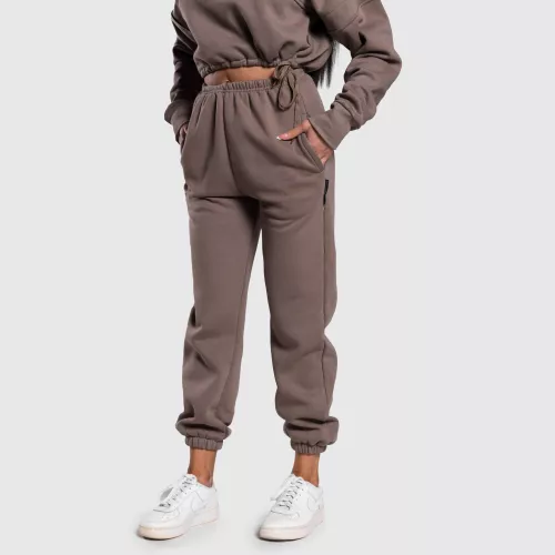 Női oversized melegítőnadrág Iron Aesthetics Simone, barna