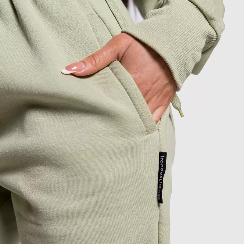 Női oversized melegítőnadrág Iron Aesthetics Simone, zöld-7