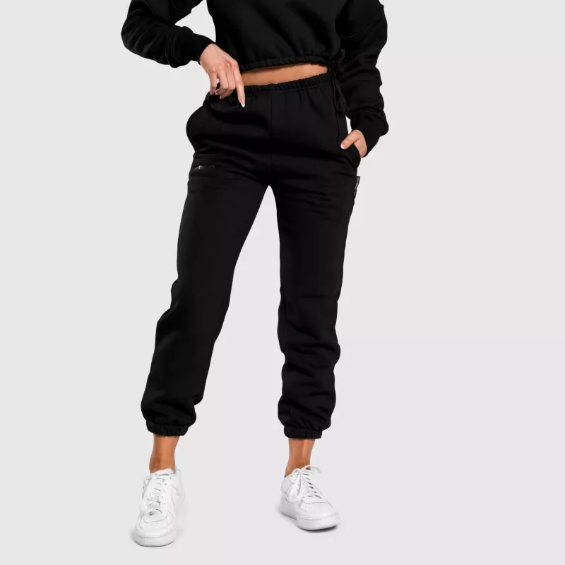 Női oversized melegítőnadrág Iron Aesthetics Simone, fekete-5