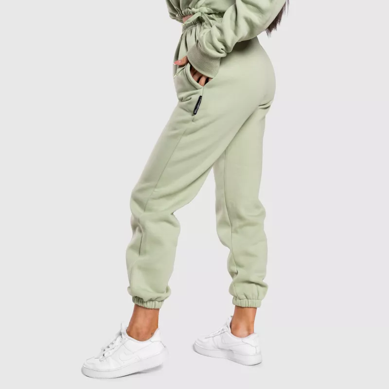 Női oversized melegítőnadrág Iron Aesthetics Simone, zöld-3