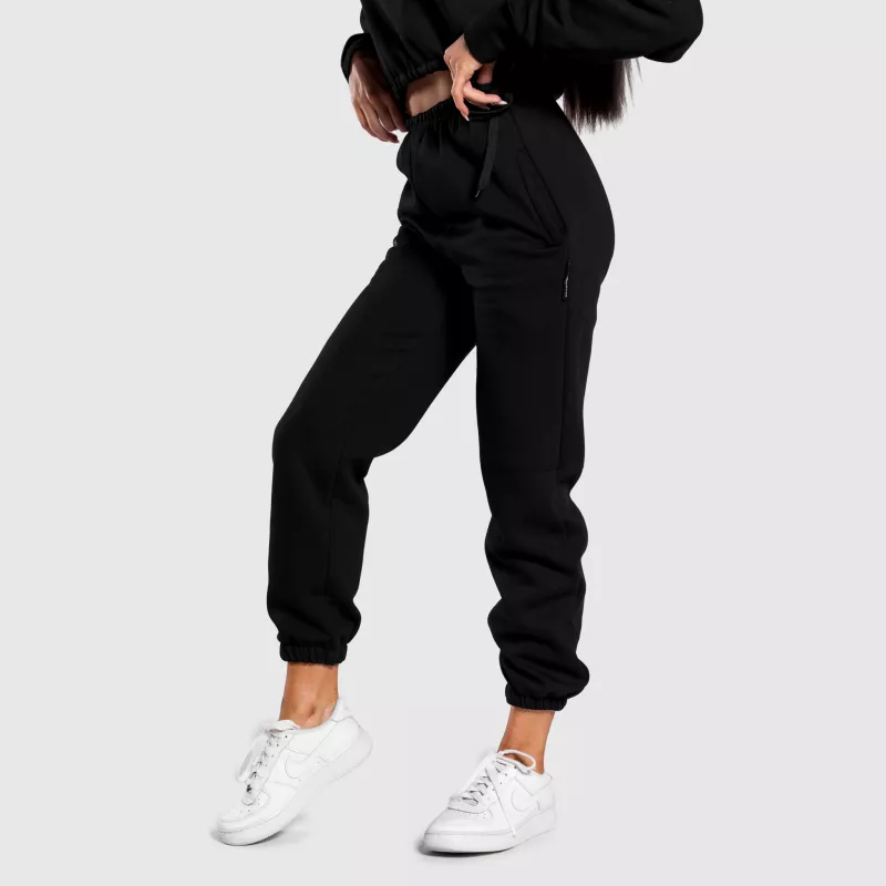 Női oversized melegítőnadrág Iron Aesthetics Simone, fekete-3