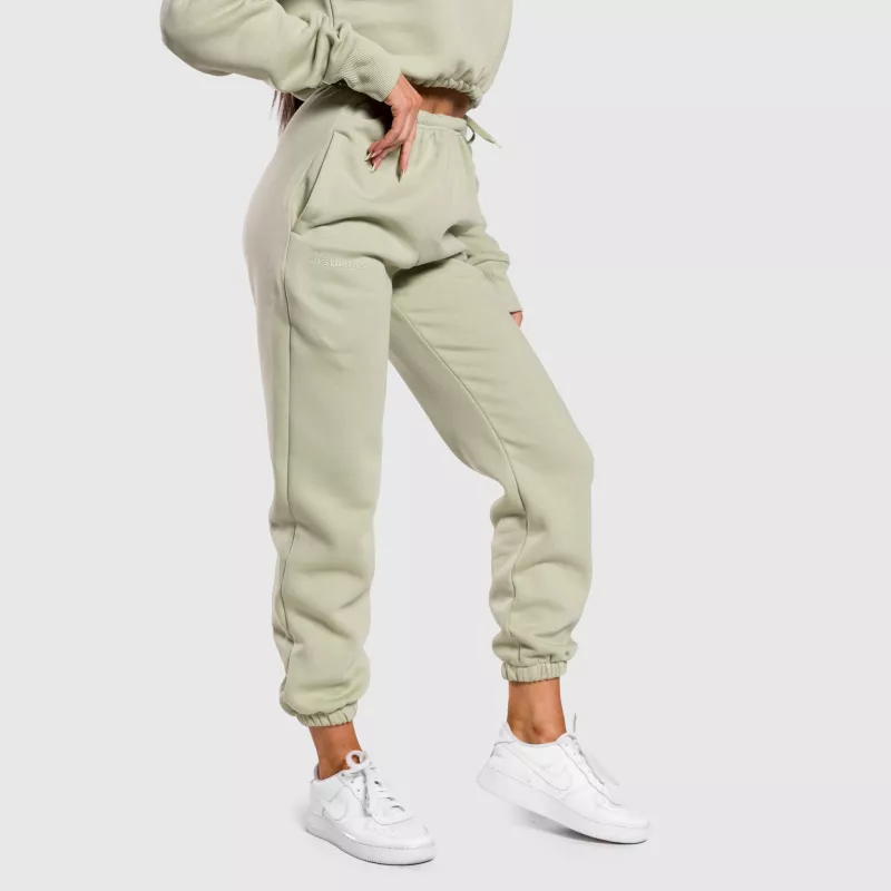 Női oversized melegítőnadrág Iron Aesthetics Simone, zöld-1