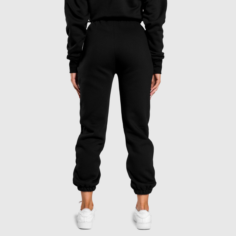 Női oversized melegítőnadrág Iron Aesthetics Simone, fekete · záber 6